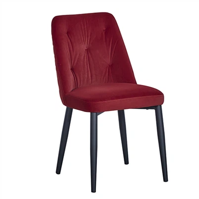 Trpezarijska stolica od vinske crvene tkanine